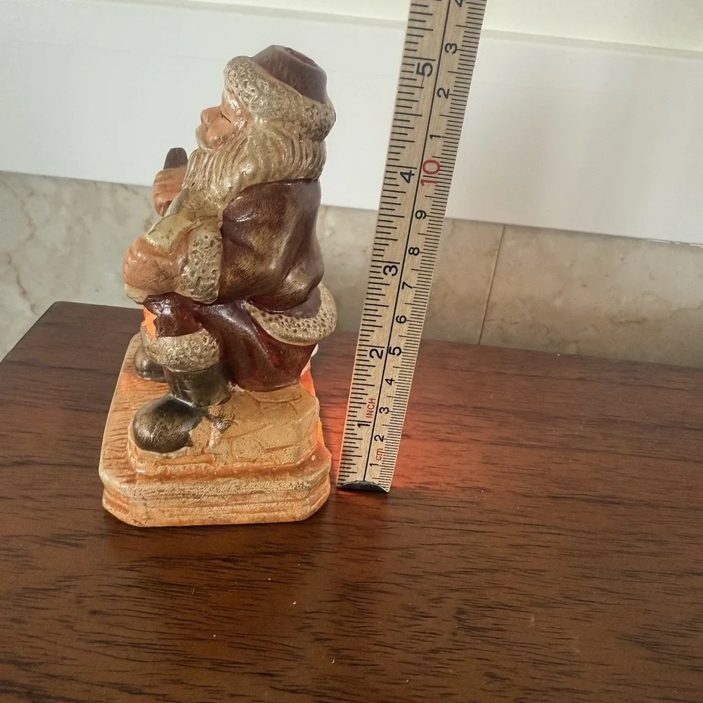 Santa Decoration Ceramic Vintage Christmas Village‎ Naughty Nice List